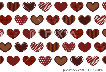 Brown heart white background vector illustration material Brown heart white background vector illustration material 111576092