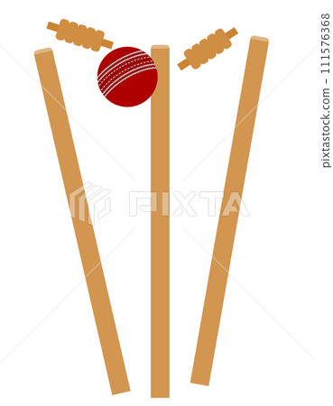 cricket bat and ball for a sports game stock vector illustration cricket bat and ball for a sports game stock vector illustration 111576368