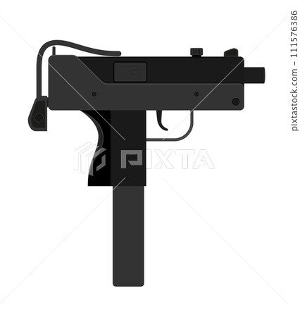 submachine machine hand gun weapons stock vector illustration submachine machine hand gun weapons stock vector illustration 111576386
