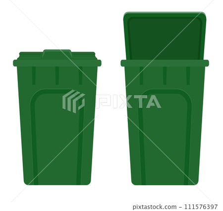 recycling bin trash bucket stock vector illustration 111576397