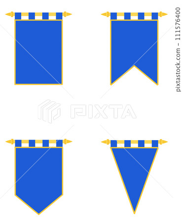royal flag realistic template empty blank stock vector illustrationn 111576400