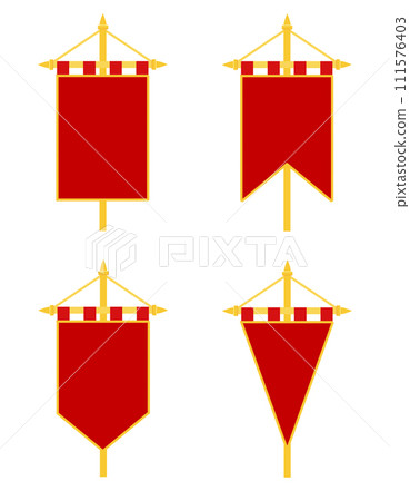 royal flag realistic template empty blank stock vector illustrationn 111576403