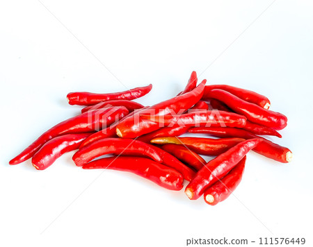 Fresh red chili and space for text on wooden background Fresh red chili and space for text on wooden background 111576449