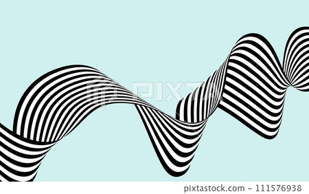 Wave abstract background, black and white wavy stripes or lines design,optical art. Wave abstract background, black and white wavy stripes or lines design,optical art. 111576938