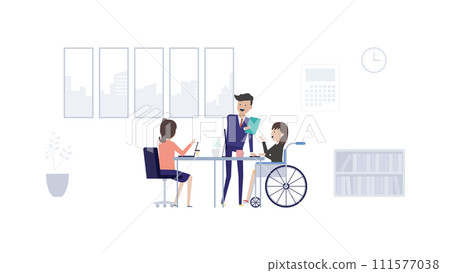 A company that promotes employment of people with disabilities and diversity 111577038
