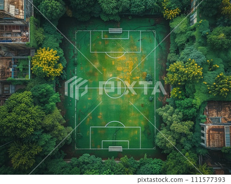 football field top view football field top view 111577393