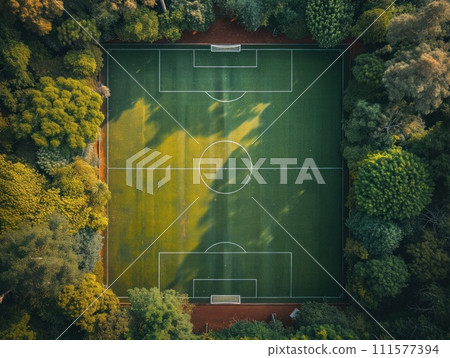 football field top view football field top view 111577394