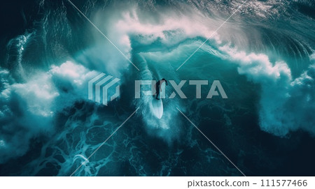 surfer on sea wave 111577466
