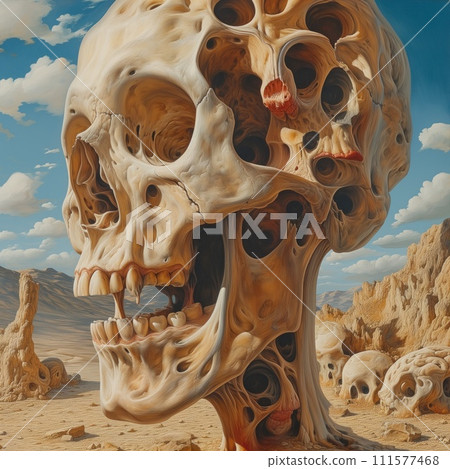 stone face in surrealism style stone face in surrealism style 111577468