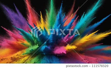 Dark Rainbow Powder Blast, Textured & Mysterious Dark Rainbow Powder Blast, Textured & Mysterious 111578320