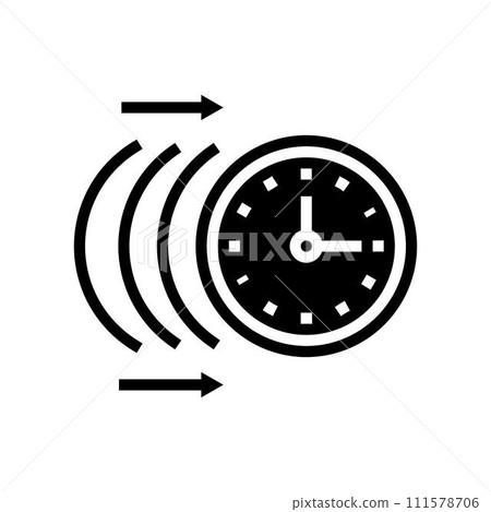 inertia time management glyph icon vector illustration inertia time management glyph icon vector illustration 111578706