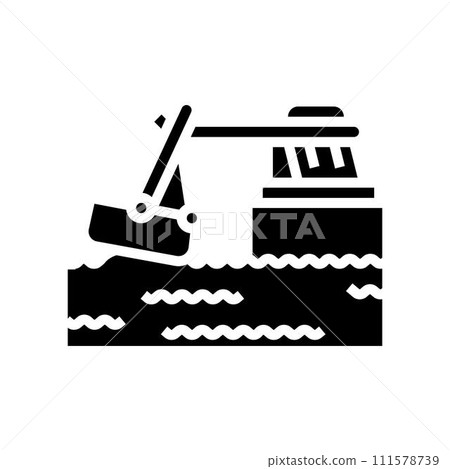 wave energy generation tidal glyph icon vector illustration wave energy generation tidal glyph icon vector illustration 111578739