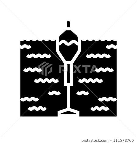 wave energy harvesting glyph icon vector illustration wave energy harvesting glyph icon vector illustration 111578760
