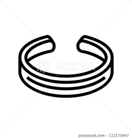 toe ring jewelry fashion line icon vector illustration toe ring jewelry fashion line icon vector illustration 111578947
