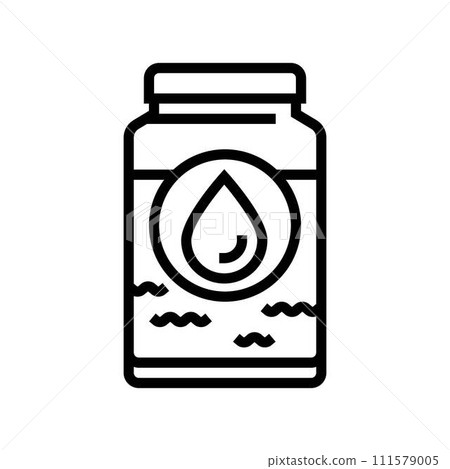 heavy crude oil line icon vector illustration heavy crude oil line icon vector illustration 111579005