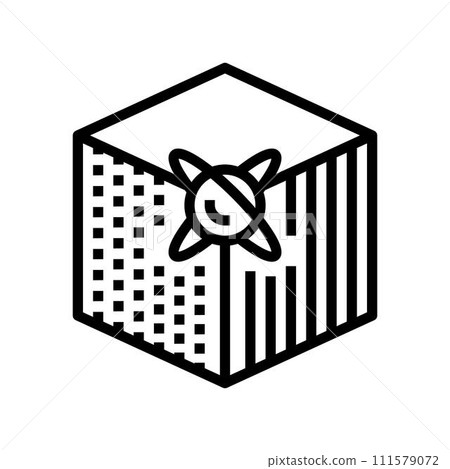 materials quantum technology line icon vector illustration 111579072