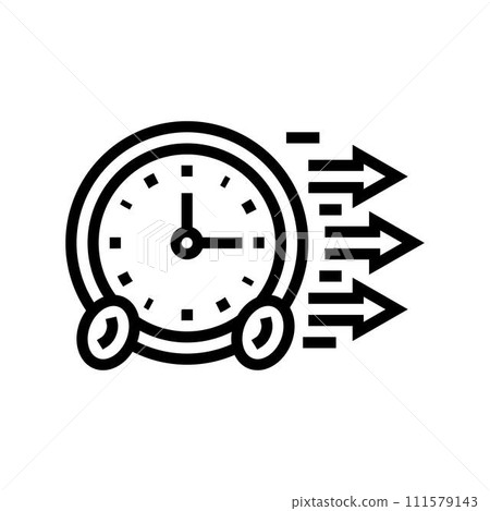 timeboxing time management line icon vector illustration timeboxing time management line icon vector illustration 111579143