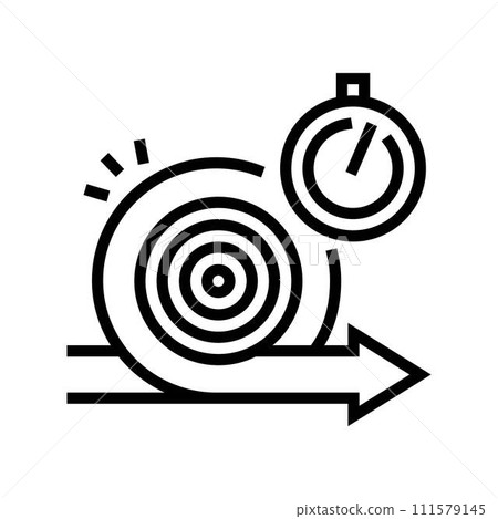 focus sprints time management line icon vector illustration focus sprints time management line icon vector illustration 111579145