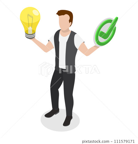 3D Isometric Flat Vector Illustration of Fixing Technical Problems. Item 3 111579171