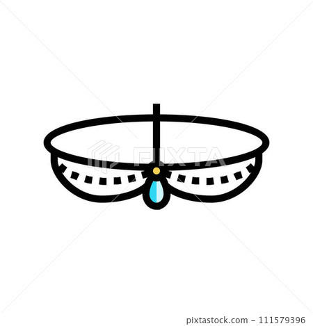headpiece jewelry fashion color icon vector illustration headpiece jewelry fashion color icon vector illustration 111579396