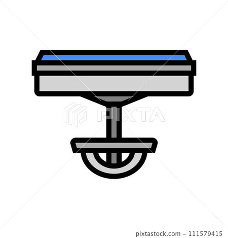 lapel pin jewelry fashion color icon vector illustration 111579415