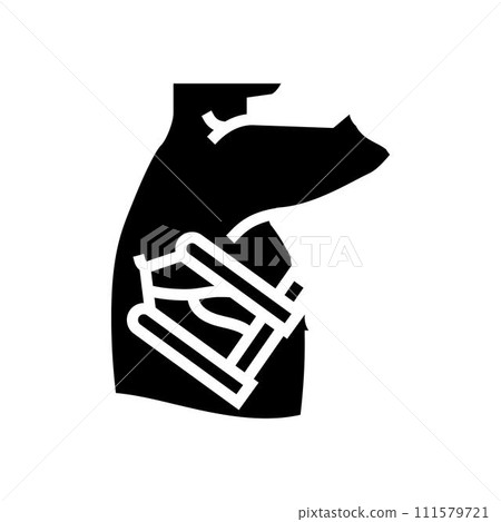 thoracotomy surgery hospital glyph icon vector illustration 111579721