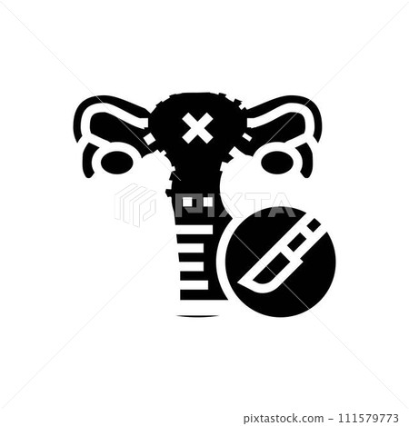 hysterectomy surgery doctor glyph icon vector illustration hysterectomy surgery doctor glyph icon vector illustration 111579773