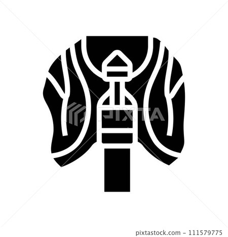 hemorrhoidectomy surgery doctor glyph icon vector illustration 111579775