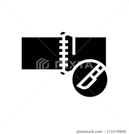 anastomosis surgery doctor glyph icon vector illustration 111579809