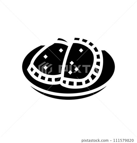 empanadas spanish cuisine glyph icon vector illustration empanadas spanish cuisine glyph icon vector illustration 111579820