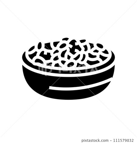 fabada asturiana spanish cuisine glyph icon vector illustration 111579832