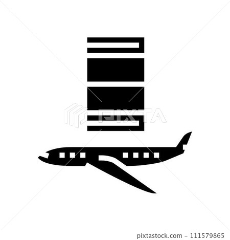 jet fuel oil industry glyph icon vector illustration jet fuel oil industry glyph icon vector illustration 111579865