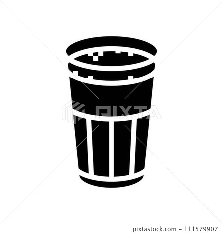 mango lassi indian cuisine glyph icon vector illustration mango lassi indian cuisine glyph icon vector illustration 111579907