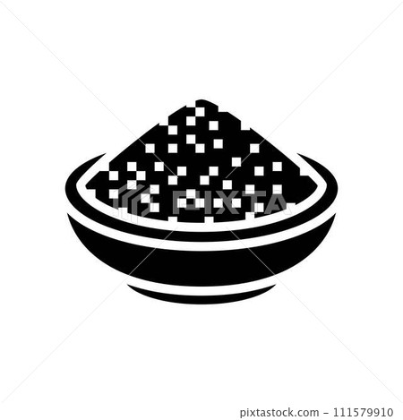 garam masala indian cuisine glyph icon vector illustration 111579910