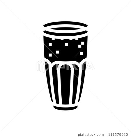 lassi drink indian cuisine glyph icon vector illustration 111579920