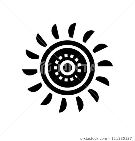 water turbine blades hydroelectric power glyph icon vector illustration water turbine blades hydroelectric power glyph icon vector illustration 111580127