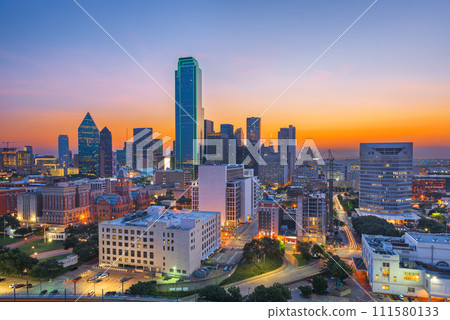 Dallas, Texas, USA Downtown City Skyline Dallas, Texas, USA Downtown City Skyline 111580133