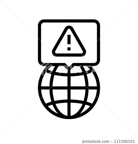 environmental impact hydroelectric power line icon vector illustration environmental impact hydroelectric power line icon vector illustration 111580583
