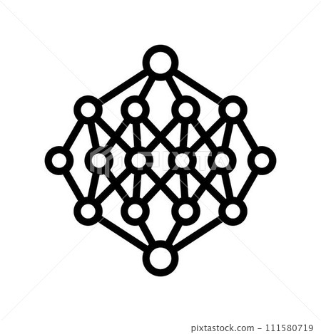 apriori algorithm line icon vector illustration 111580719