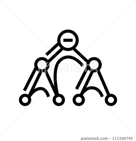 depth first search dfs line icon vector illustration depth first search dfs line icon vector illustration 111580745