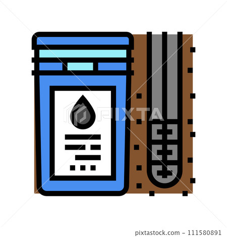 drilling fluids color icon vector illustration drilling fluids color icon vector illustration 111580891