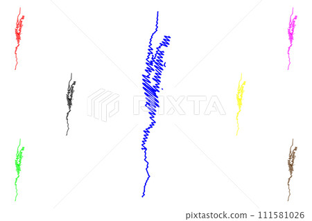Lake Champlain (Canada, United States, North America, us) map vector illustration, scribble sketch Lac Champlain map Lake Champlain (Canada, United States, North America, us) map vector illustration, scribble sketch Lac Champlain map 111581026