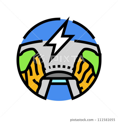 hydropower hydroelectric power color icon vector illustration hydropower hydroelectric power color icon vector illustration 111581055