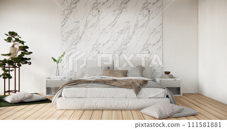 interior mock up with decoration in bedroom. 111581881