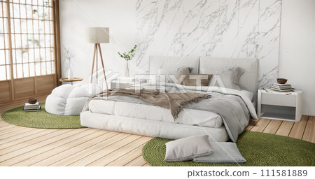 interior mock up with decoration in bedroom. 111581889