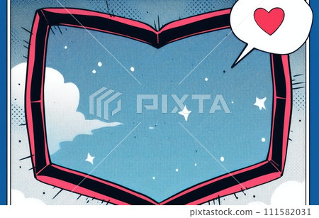 Color abstract cartoon background or children playground banner design element. overlay colorful spotty pattern of geometric shape, line and dot in trendy 111582031