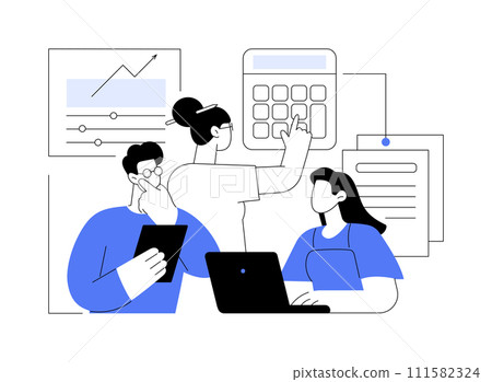 Accounting isolated cartoon vector illustrations. Accounting isolated cartoon vector illustrations. 111582324