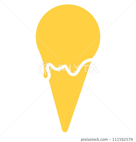 Colored ice cream cone icon Vector 111582579