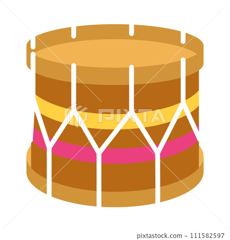 Traditional brazilian drum Percussion instrument Vector 111582597