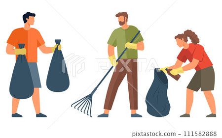 Eco activism vector illustration. The eco activism metaphor is dance, choreography steps taken in name environmental protection Pollutions retreat is anthem sung by eco activists, echoing through 111582888